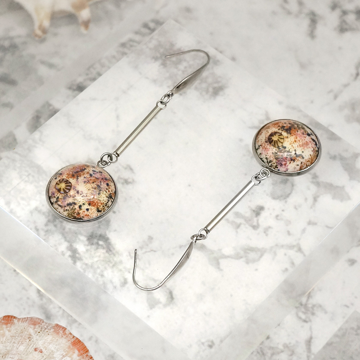 Серьги из муранского стекла ENAMEL LS2553