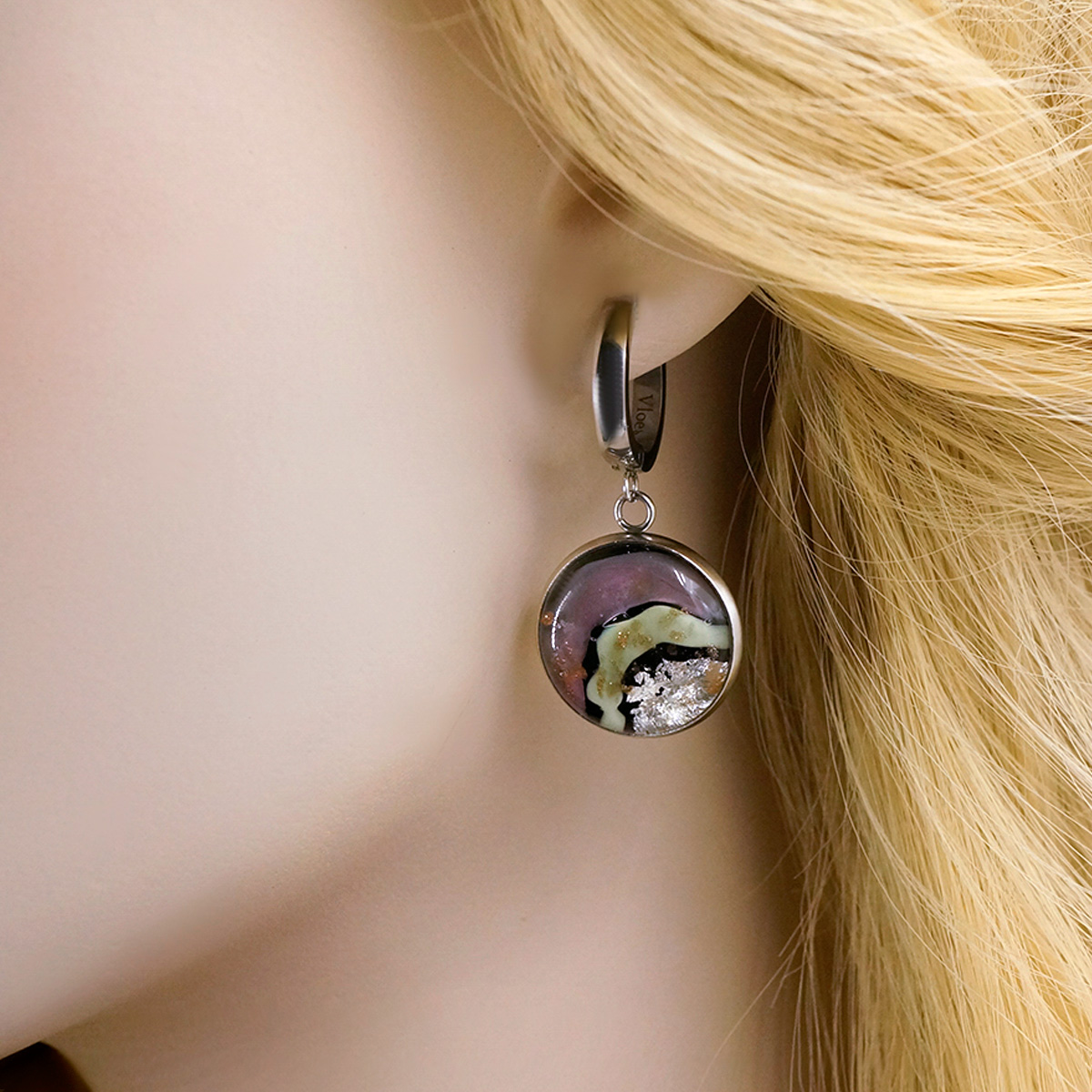 Серьги из муранского стекла FRESHNESS LS3302