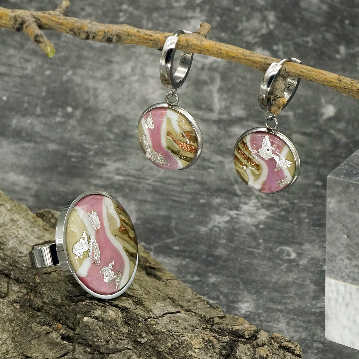 Серьги из муранского стекла GRACE LS3195