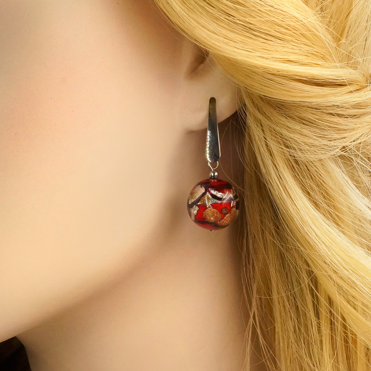 Серьги из муранского стекла FLORENTINA LS3020