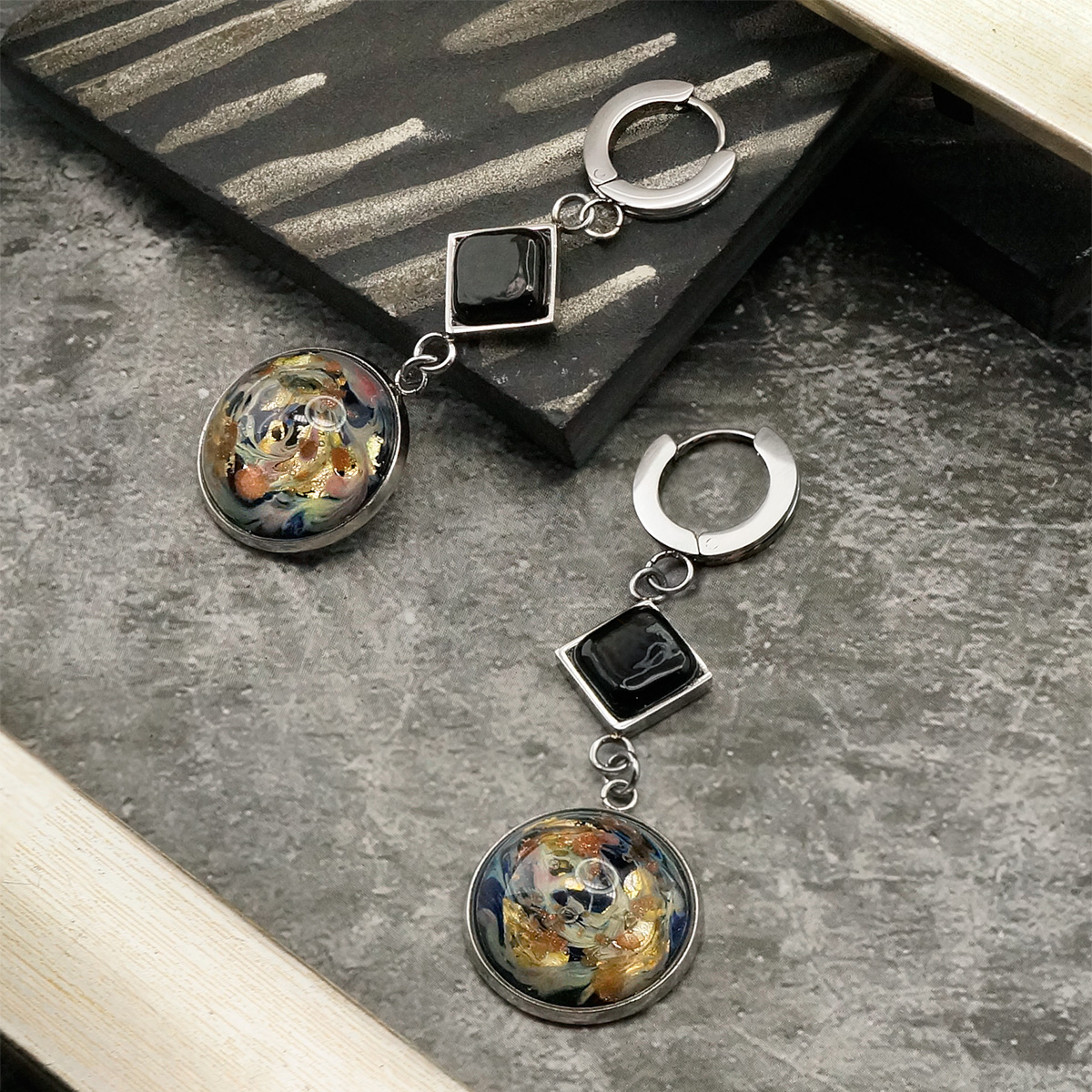 Серьги из муранского стекла MEDEA LS1931