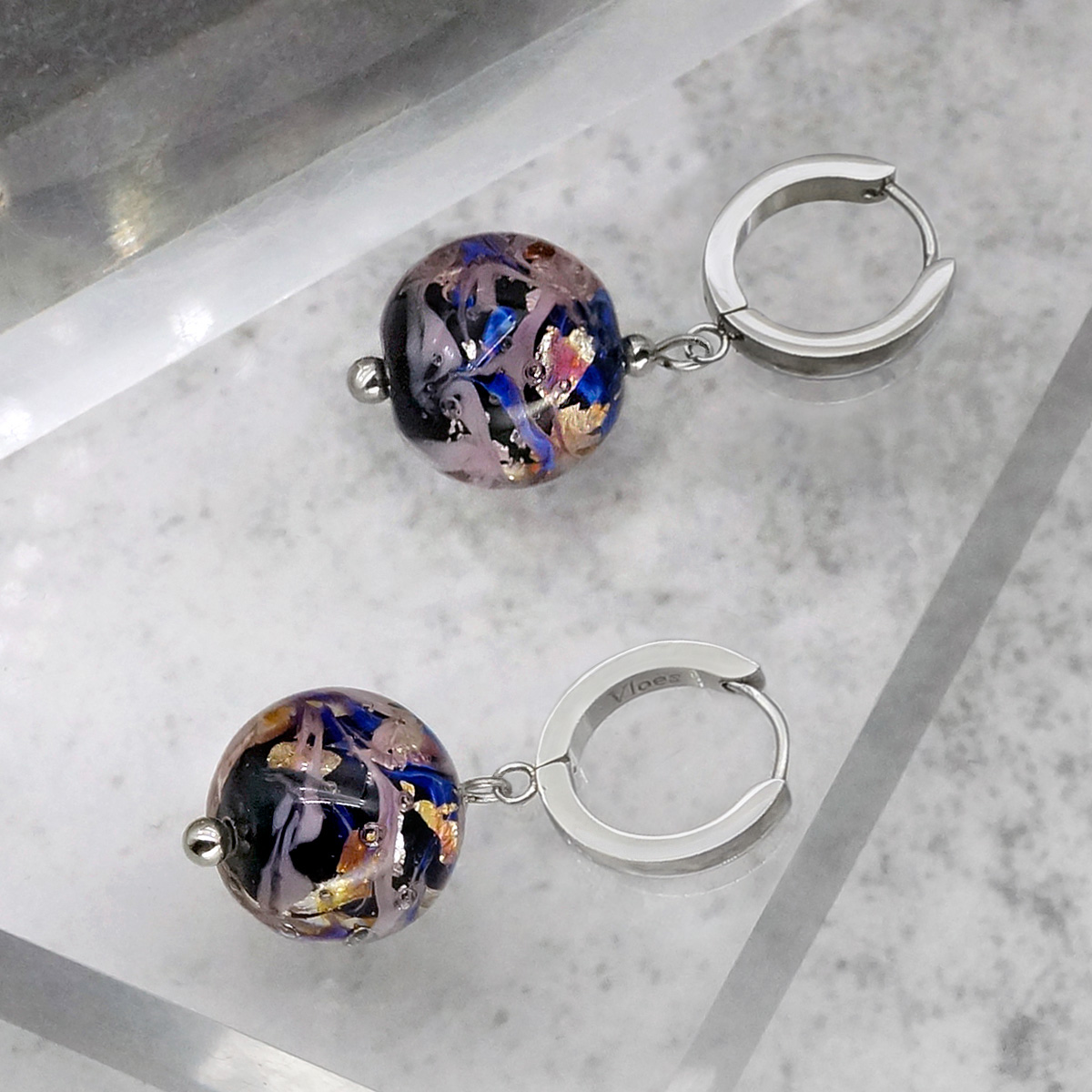 Серьги из муранского стекла ENERGY LS1090