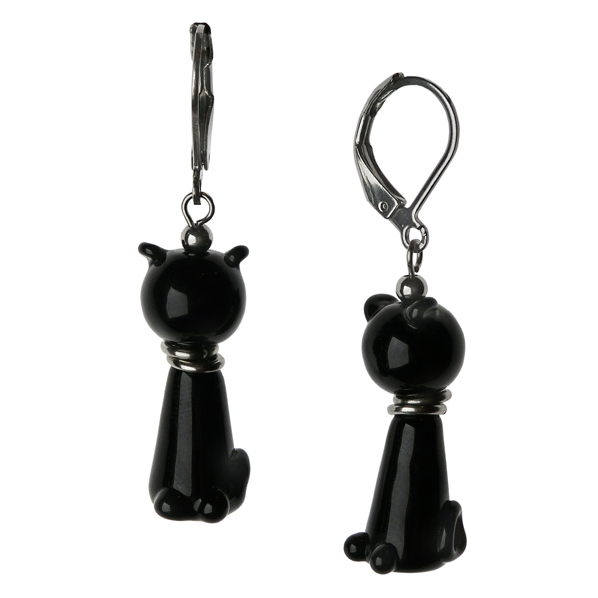 Серьги из муранского стекла MOONCAT