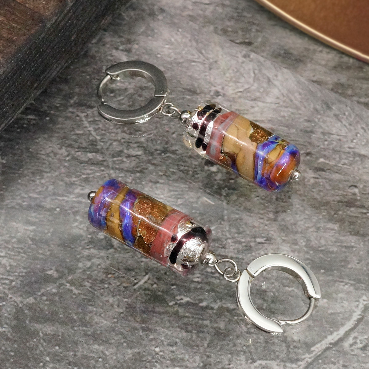 Серьги из муранского стекла DEJAVU LS3203