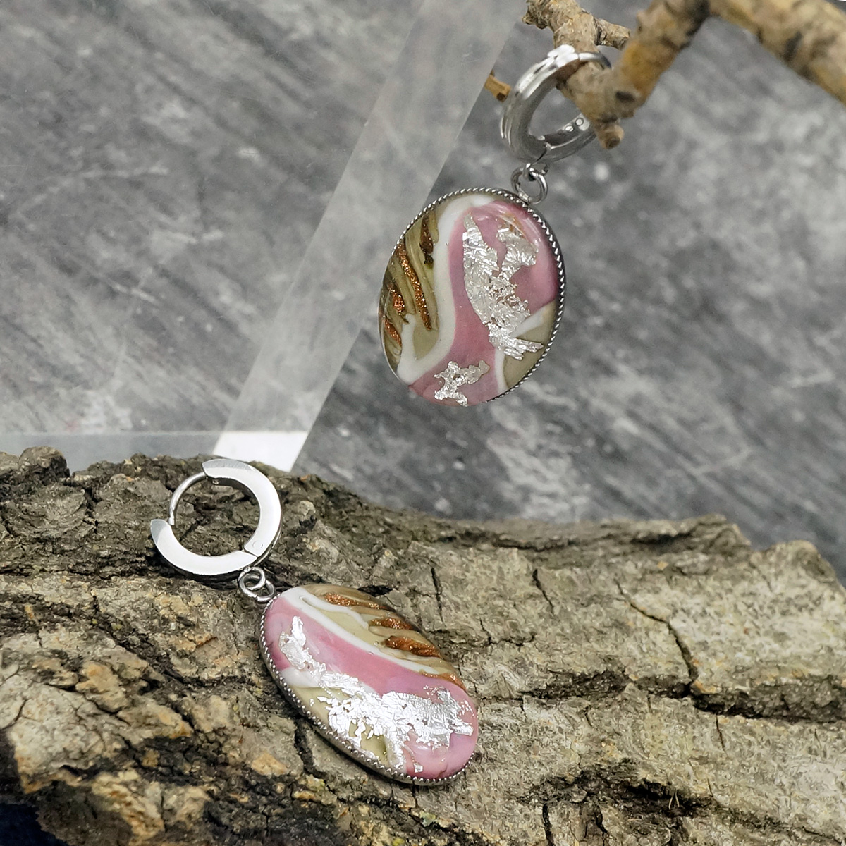 Серьги из муранского стекла GRACE LS3257