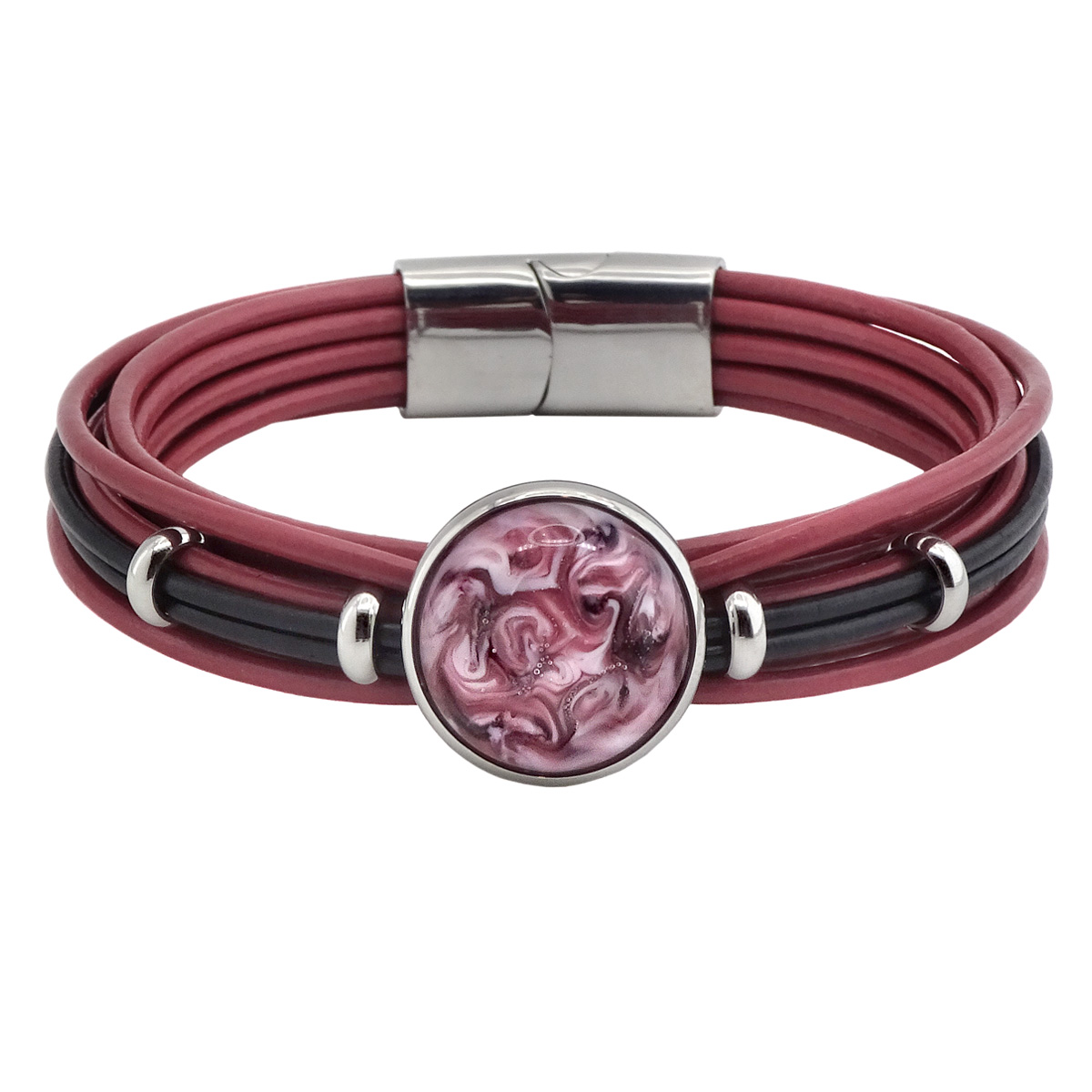 Браслет из муранского стекла BERRY MIX R3022