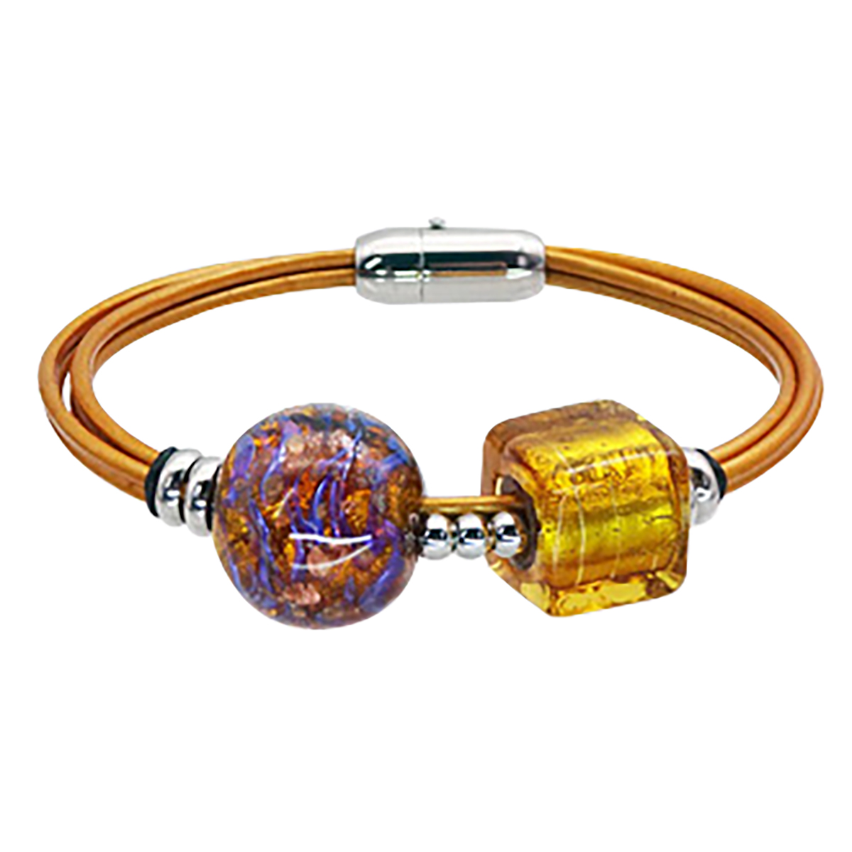 Браслет из муранского стекла GOLDEN SUNSET R3979