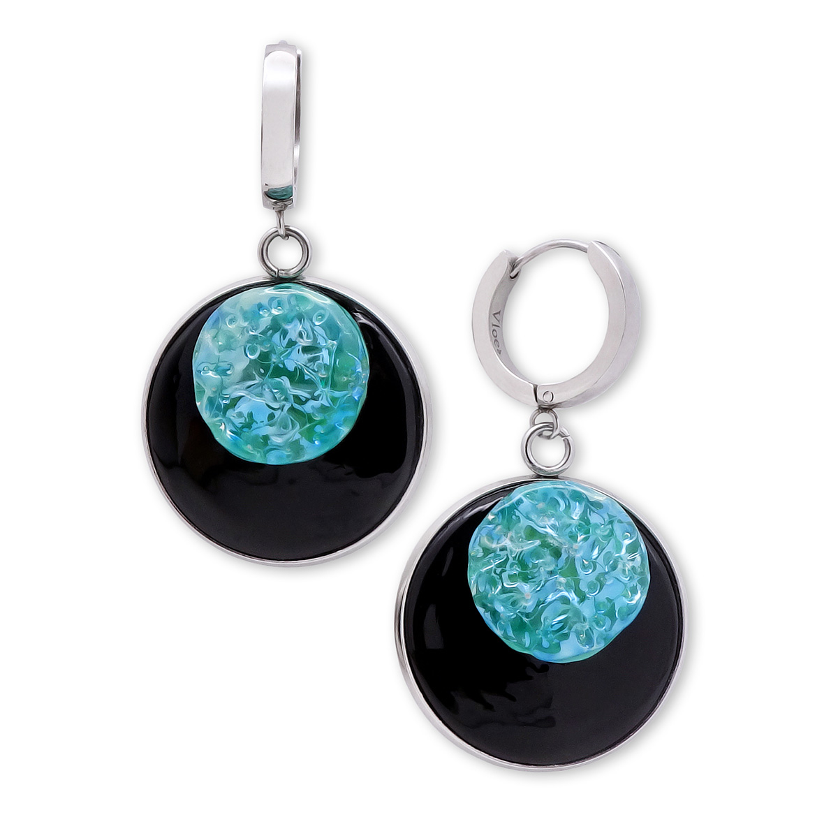 Серьги из муранского стекла MINT ECLIPSE LS3235