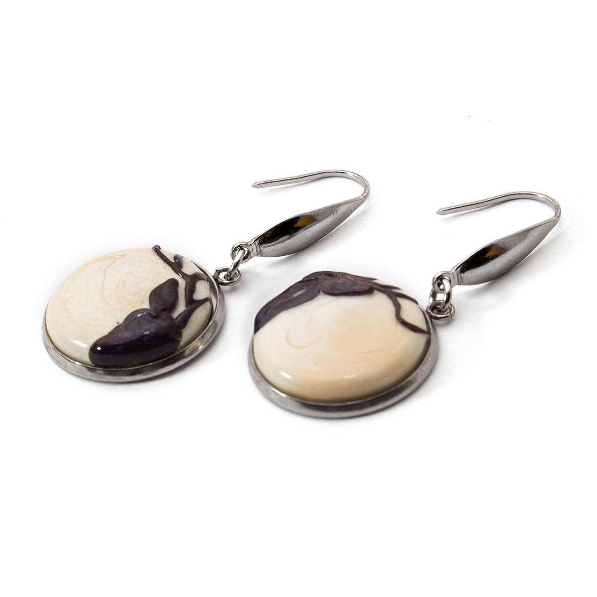 Серьги из муранского стекла DEER LS2002