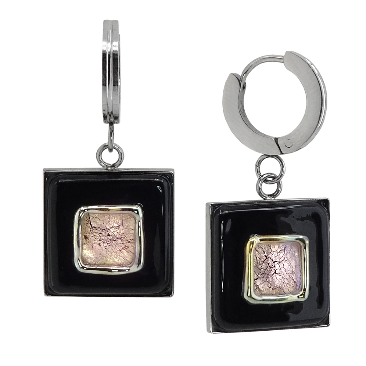 Серьги из муранского стекла MATRIX