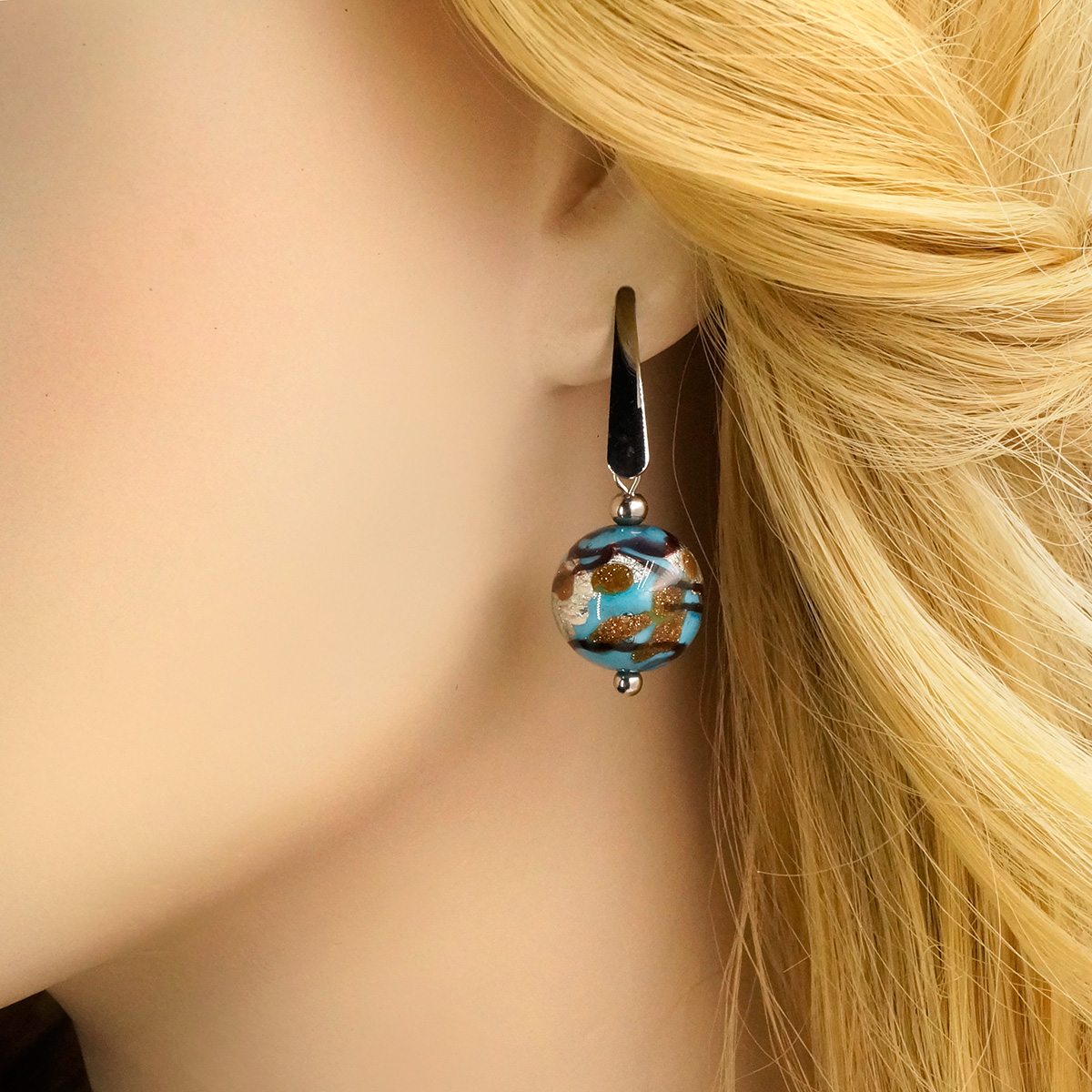 Серьги из муранского стекла FLORENTINA LS3019