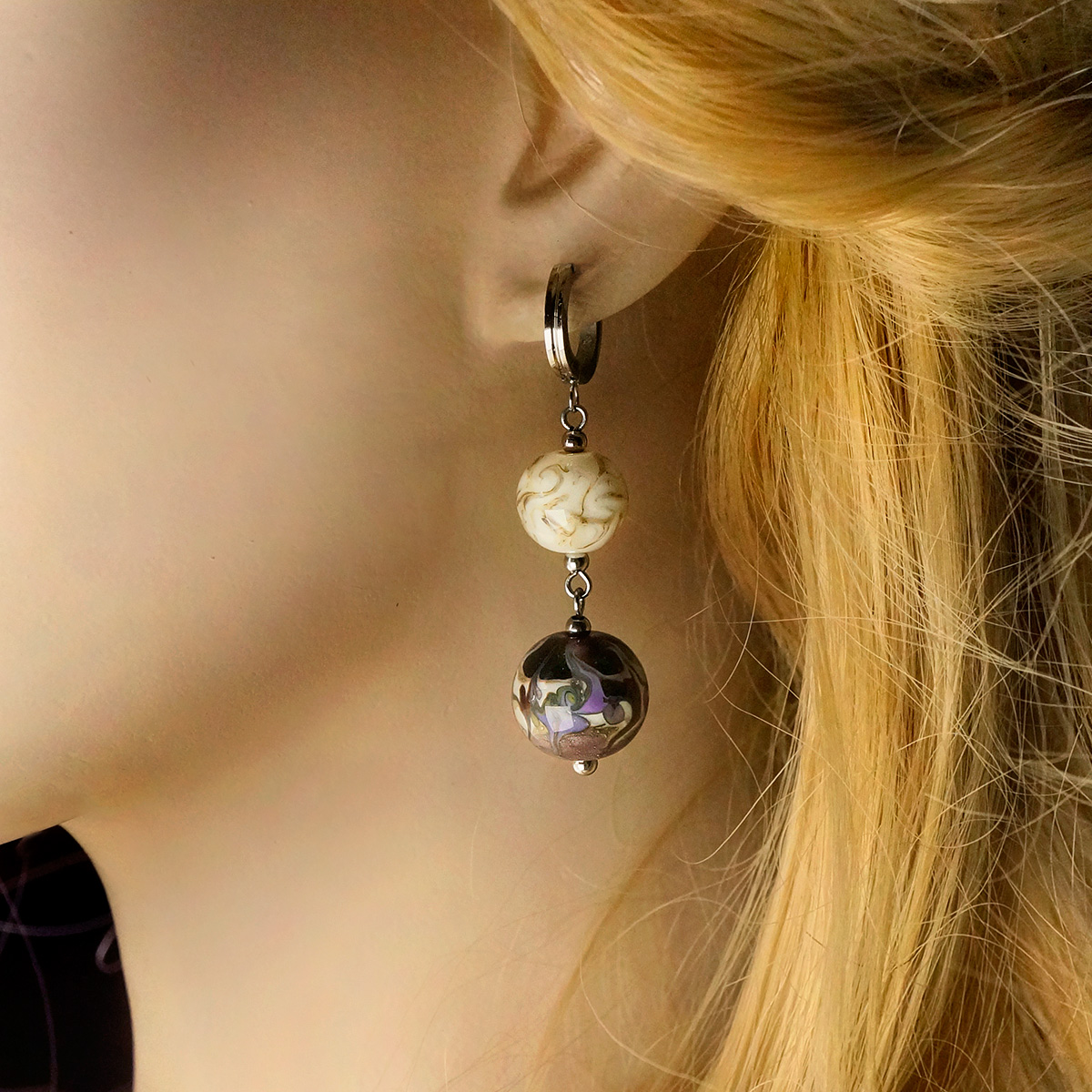 Серьги из муранского стекла MARVELOUS