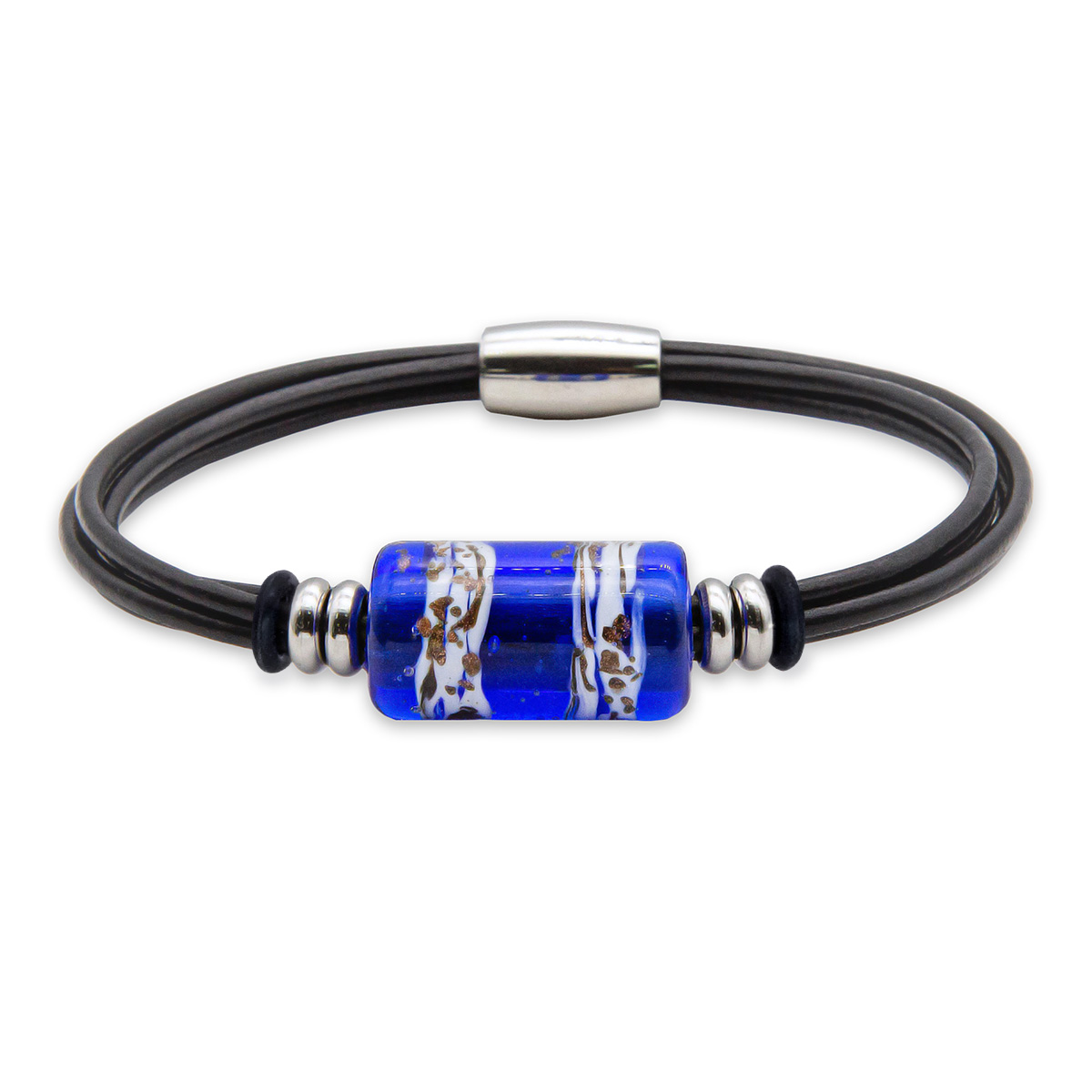 Браслет из муранского стекла RAINBOW R3527 синий