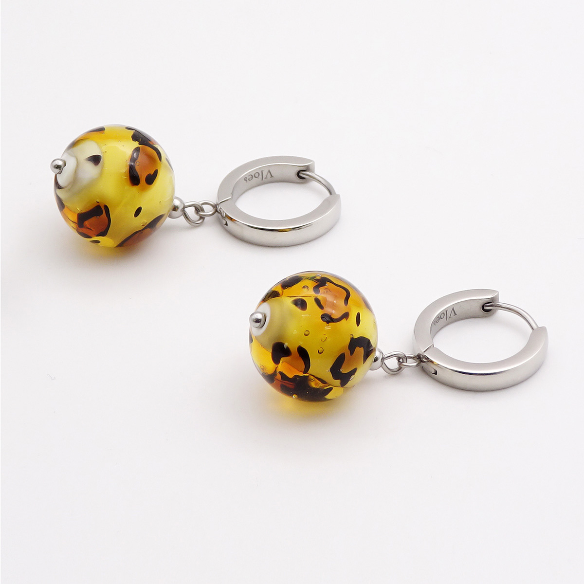 Серьги из муранского стекла LEOPARD LS3135