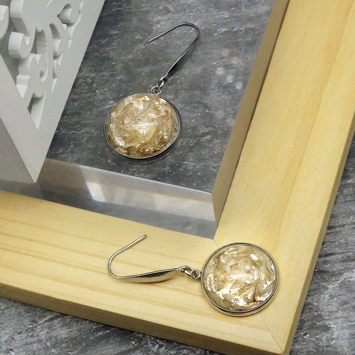 Серьги из муранского стекла MYSTERY LS2034