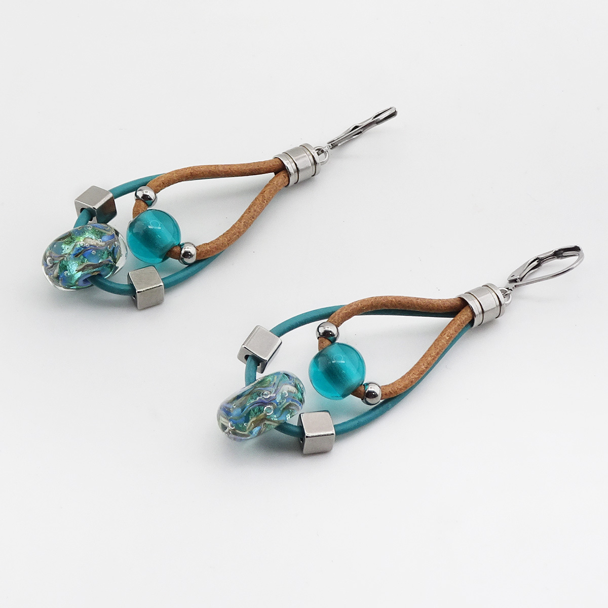 Серьги из муранского стекла COOLNESS LS2084