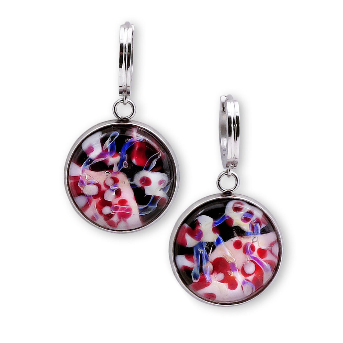 Серьги из муранского стекла APPLE BLOSSOM LS3150