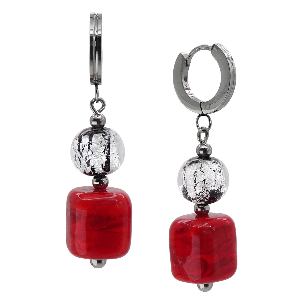 Серьги из муранского стекла BLAZING STYLE LS3462