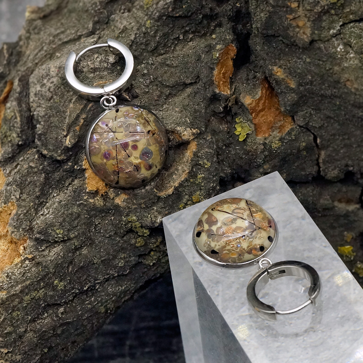 Серьги из муранского стекла ILLUSION LS3170