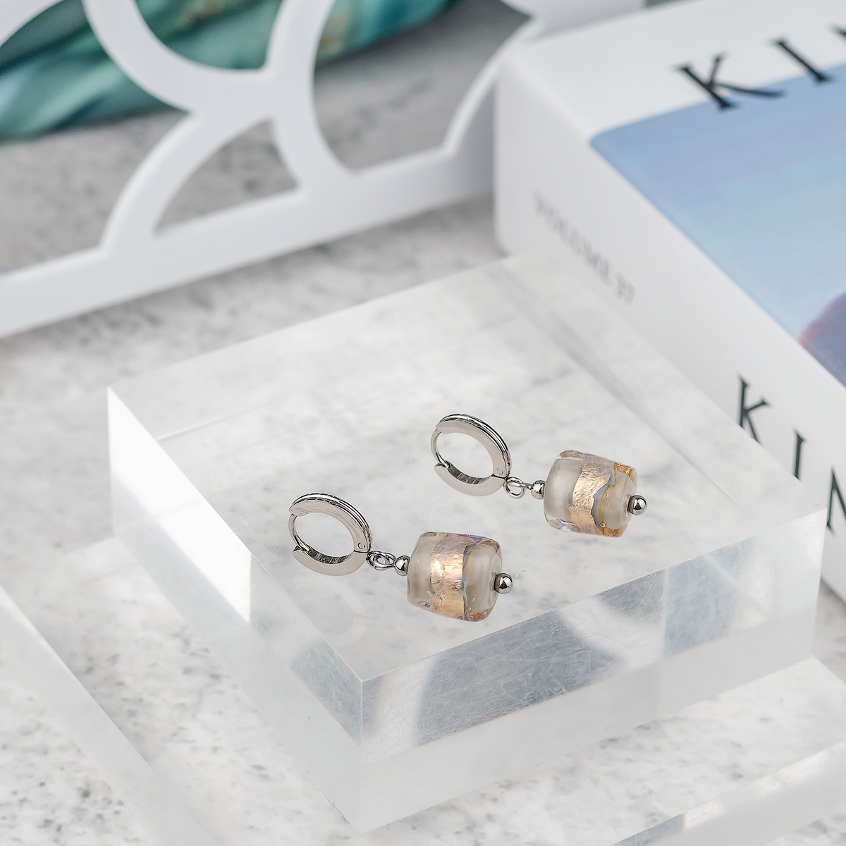 Серьги из муранского стекла PAPILLONS LS3533