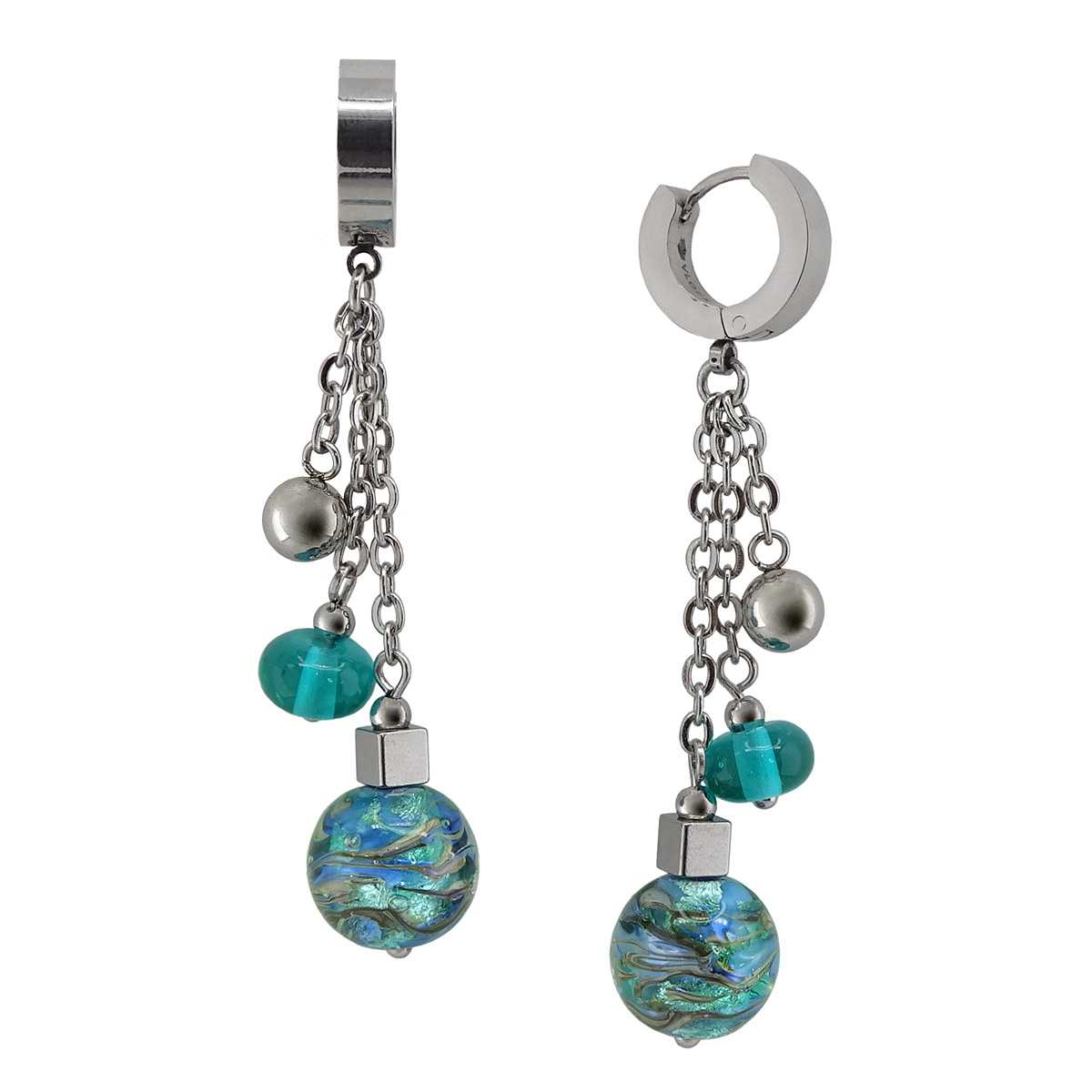 Серьги из муранского стекла COOLNESS LS2561