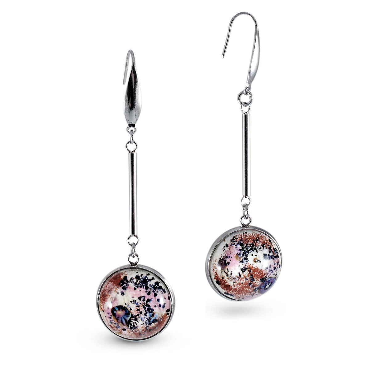 Серьги из муранского стекла ENAMEL LS2553