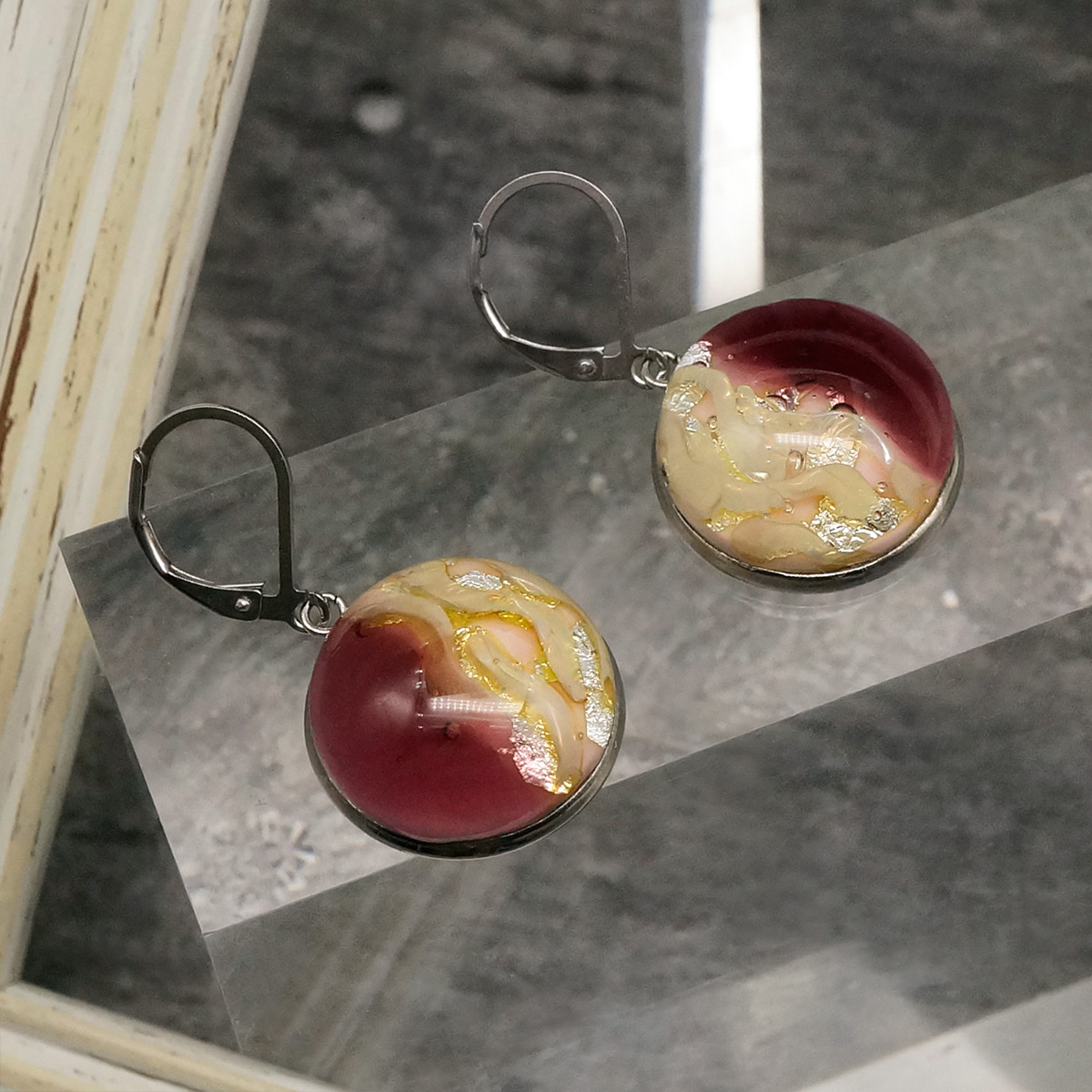 Серьги из муранского стекла EASE LS2908