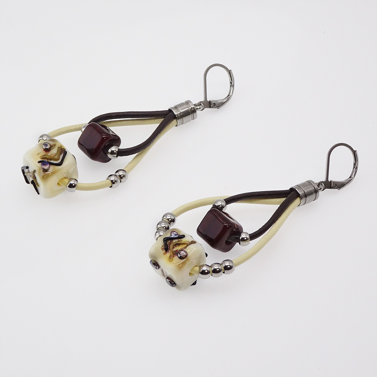 Серьги из муранского стекла ETHNO STYLE LS3475