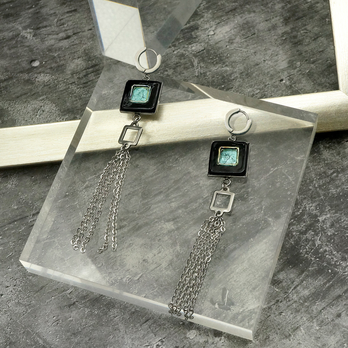 Серьги из муранского стекла MATRIX LS3029