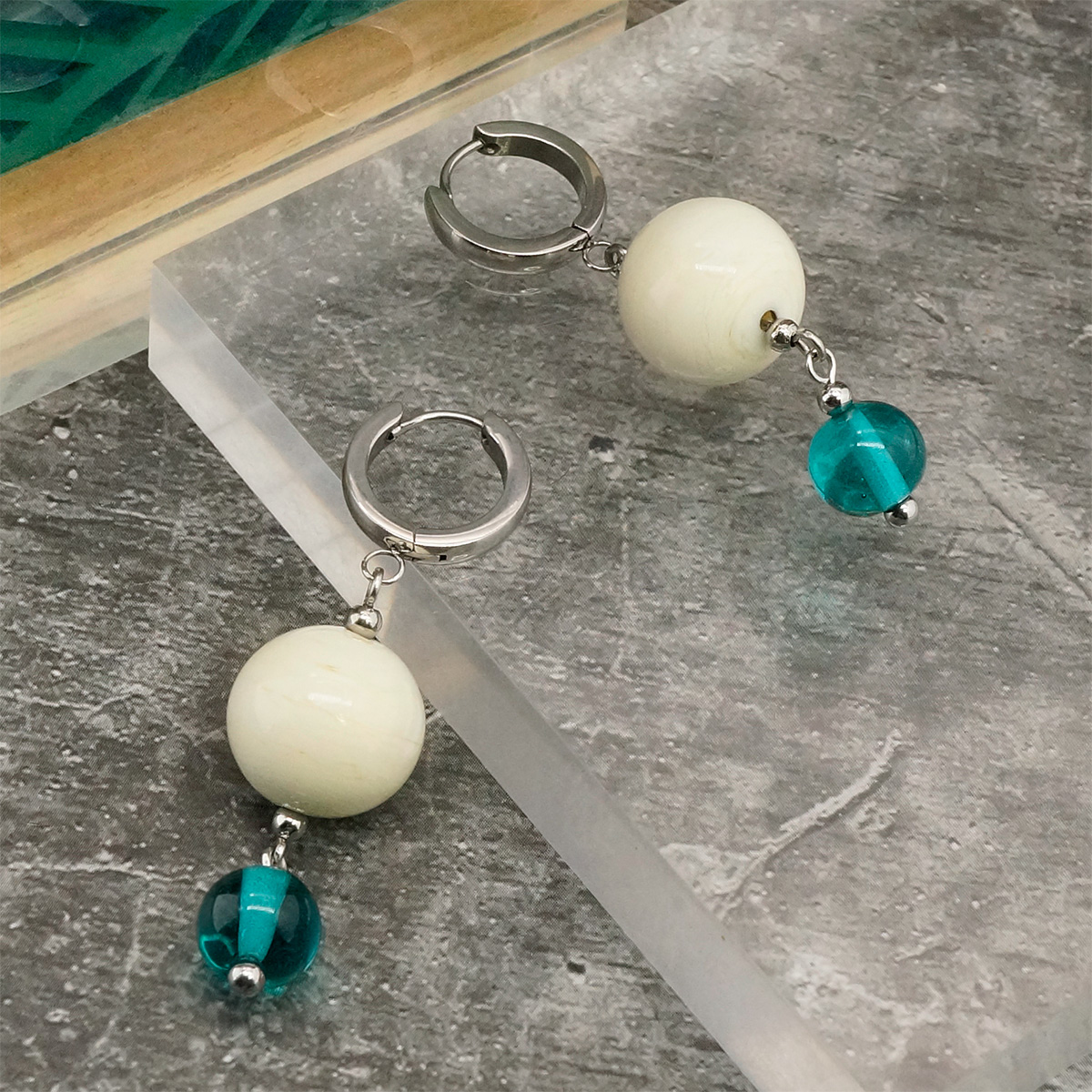 Серьги из муранского стекла WILD WAY LS3440