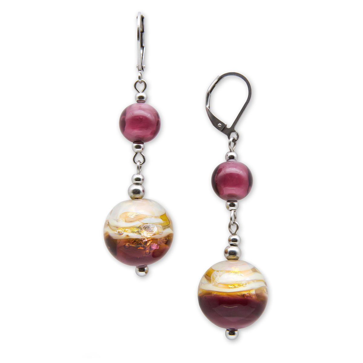 Серьги из муранского стекла EASE LS2906