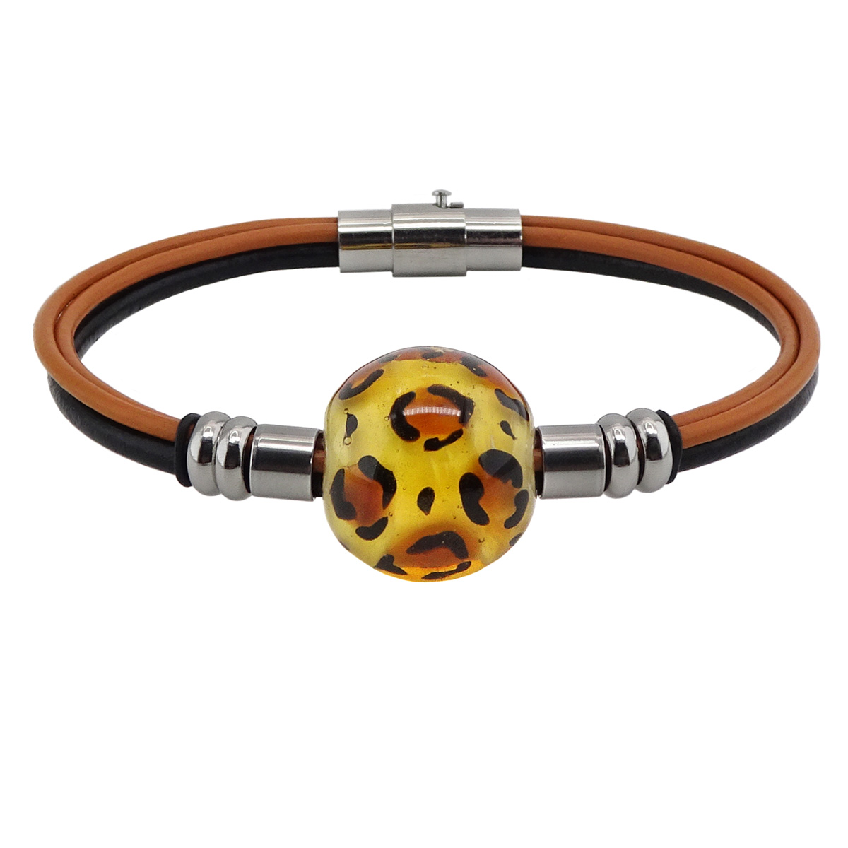 Браслет из муранского стекла LEOPARD R3668
