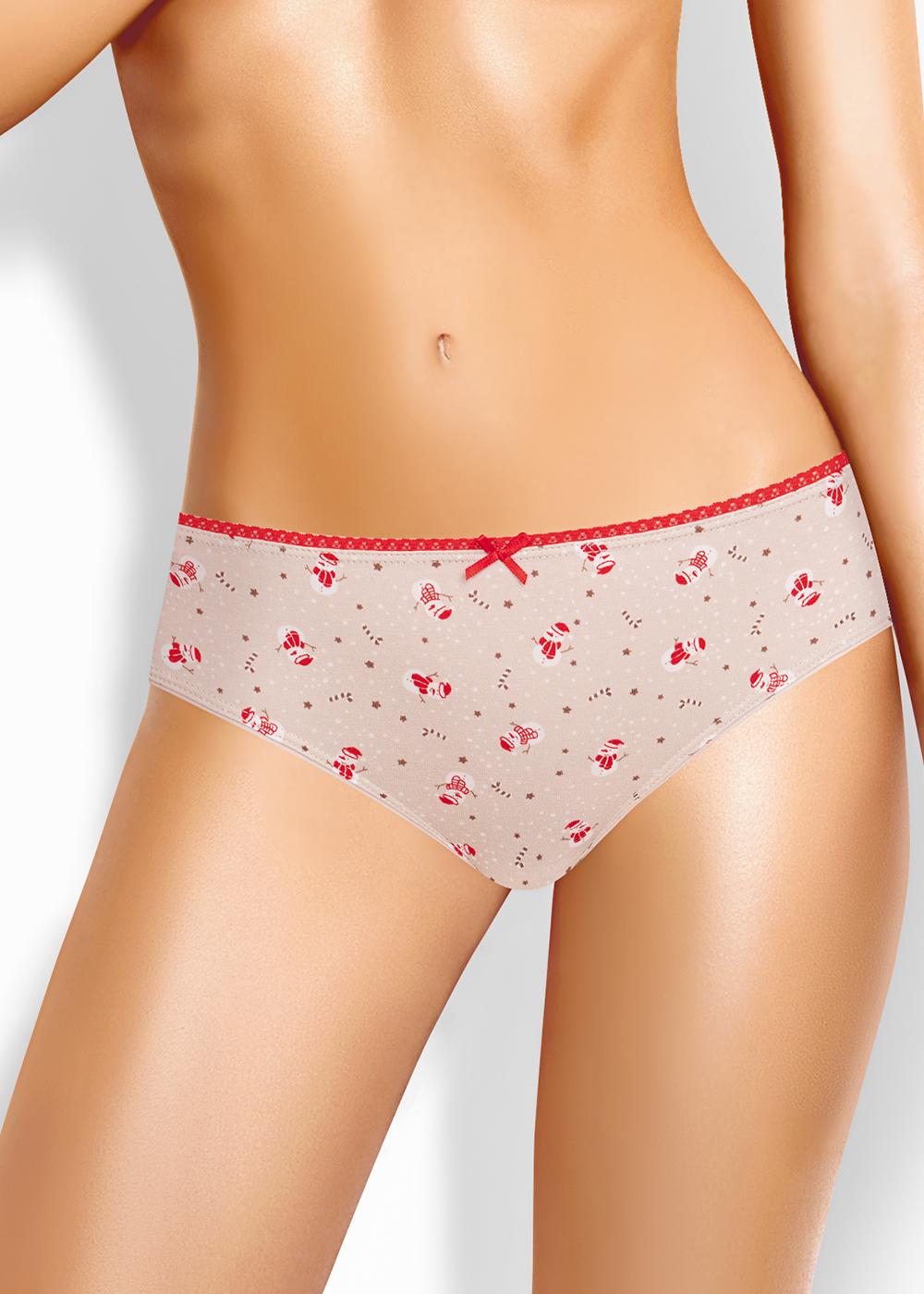 АКЦИЯ 180р. 240р.CLE B1199/2 Трусы жен. Новогоднее чудо