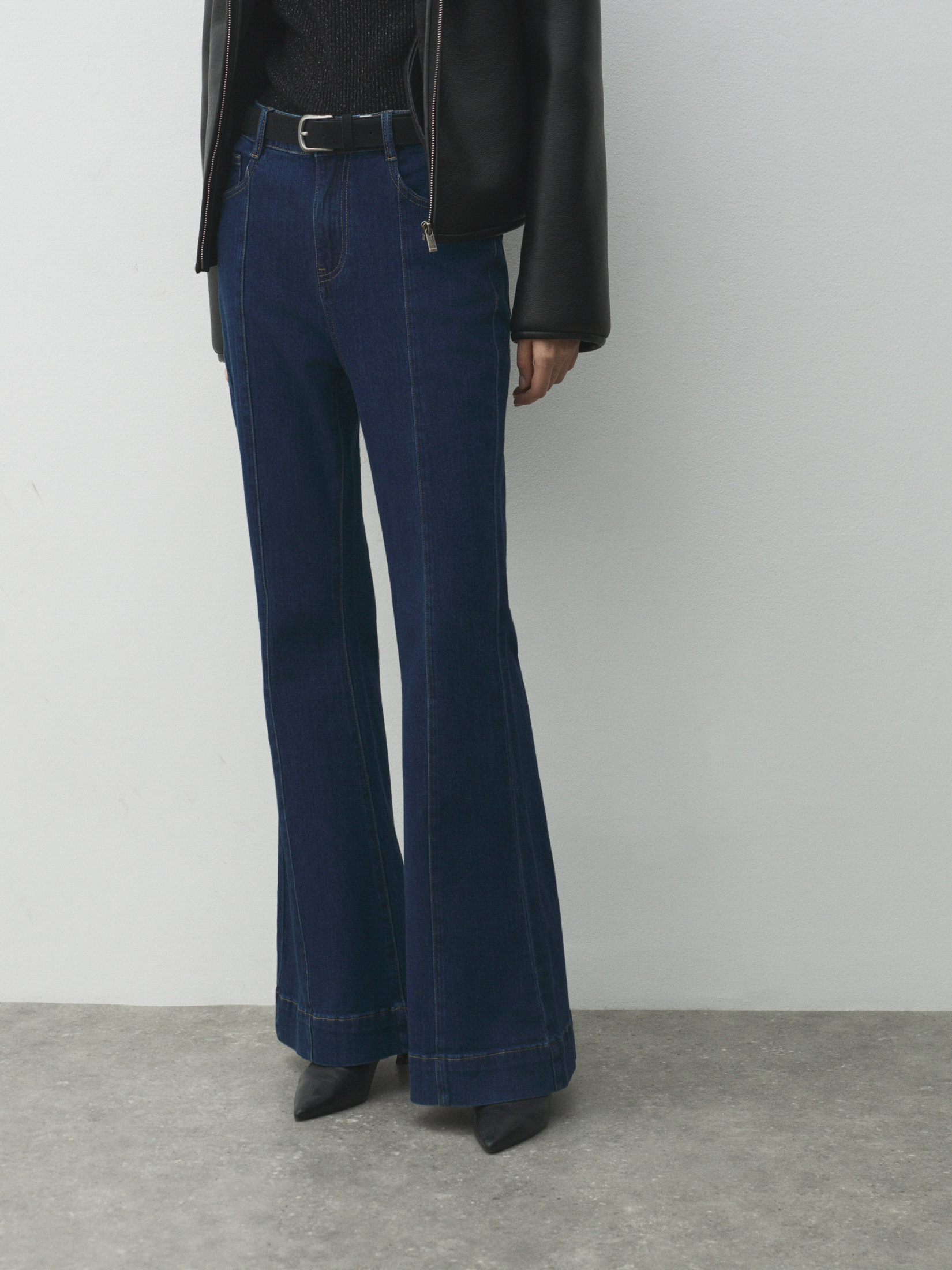 Женские джинсы клеш MAISON DAVID