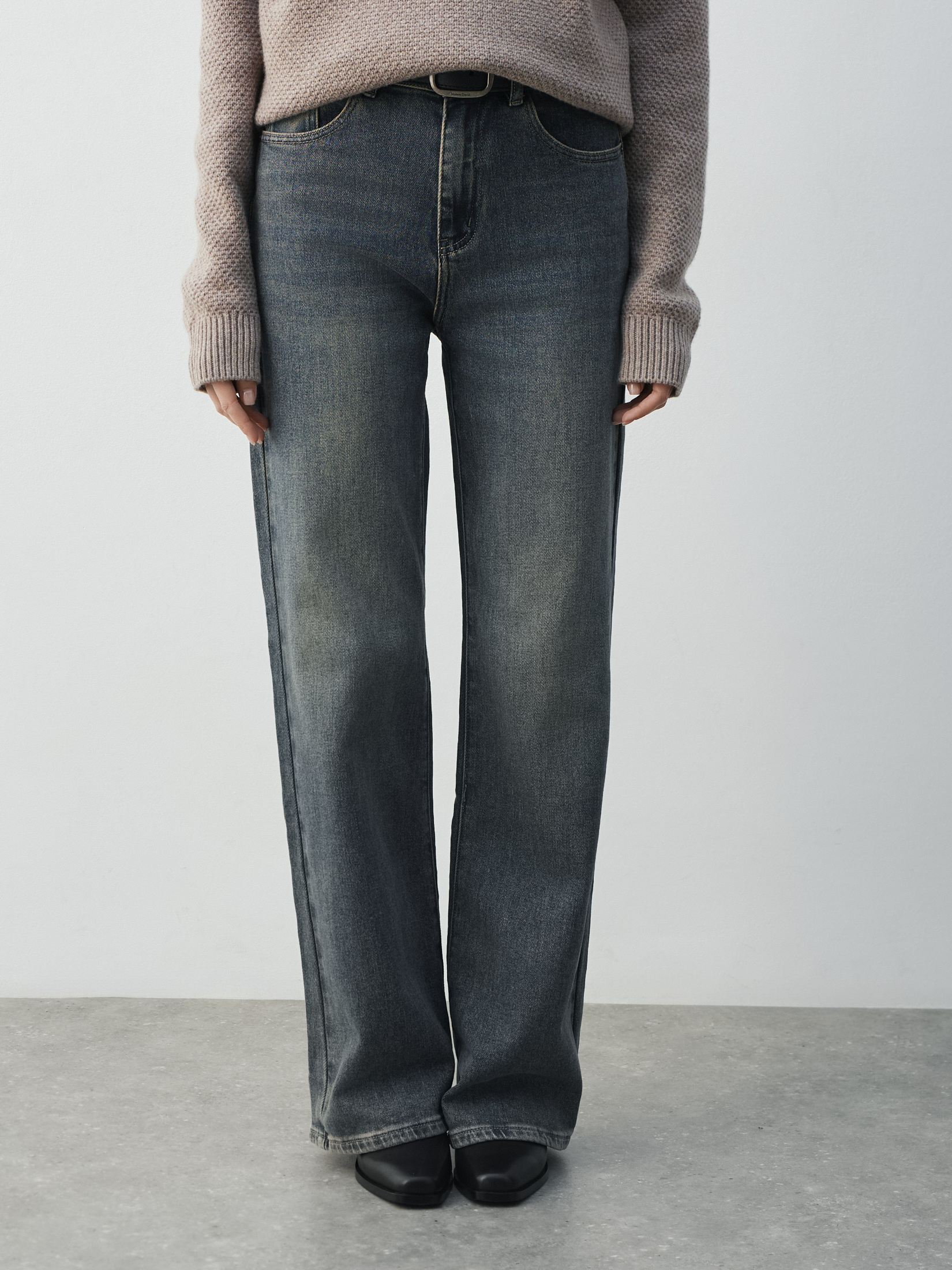 Женские прямые джинсы MAISON DAVID