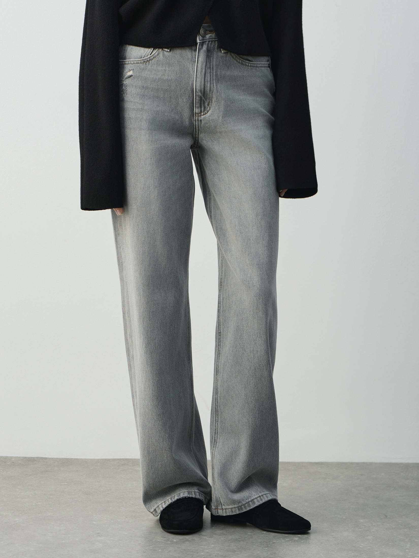 Женские прямые джинсы MAISON DAVID