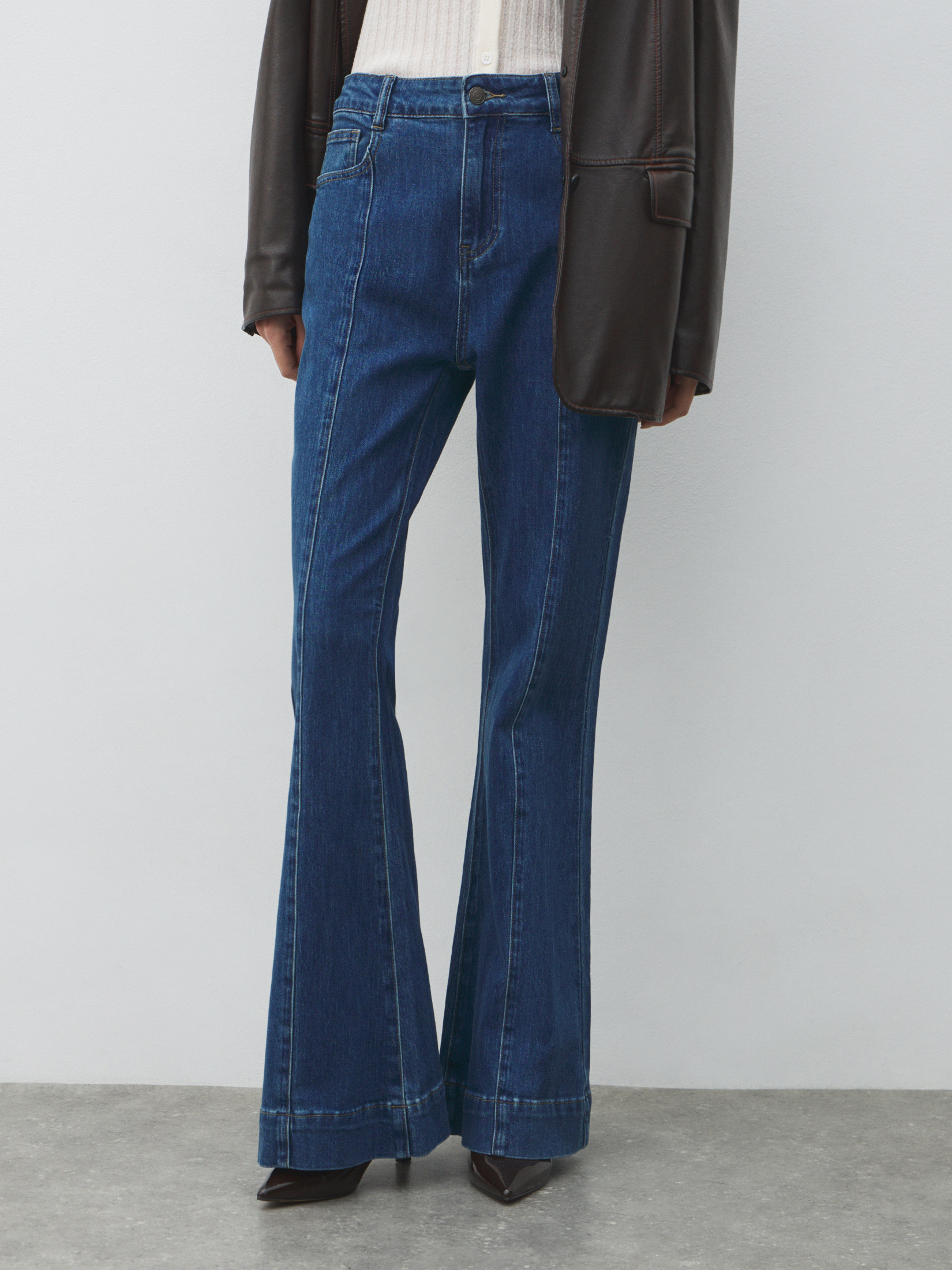 Женские джинсы клеш MAISON DAVID