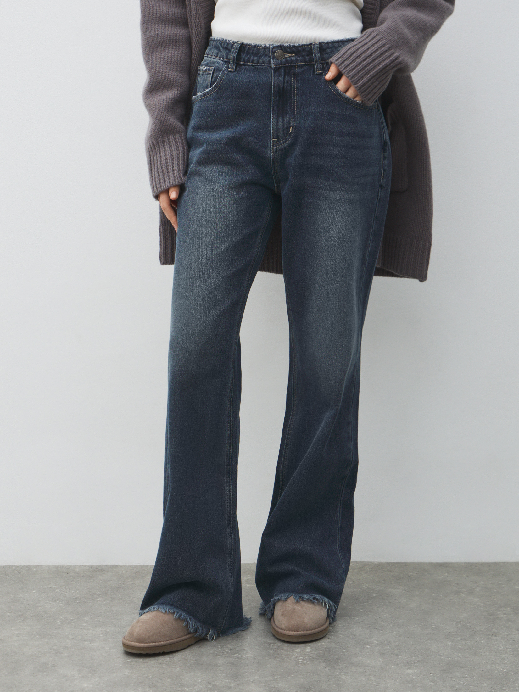 Женские прямые джинсы MAISON DAVID