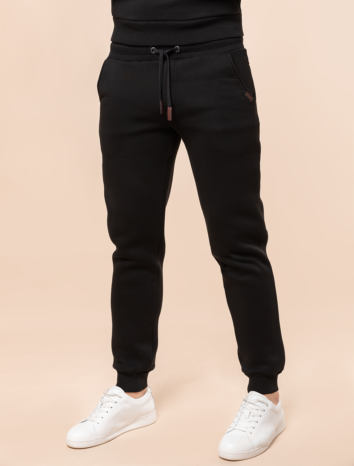 Теплые брюки из футера-трехнитки с начесом