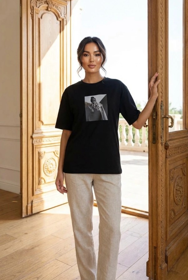 Футболка свободного кроя