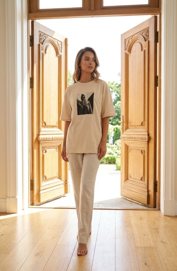 Футболка свободного кроя