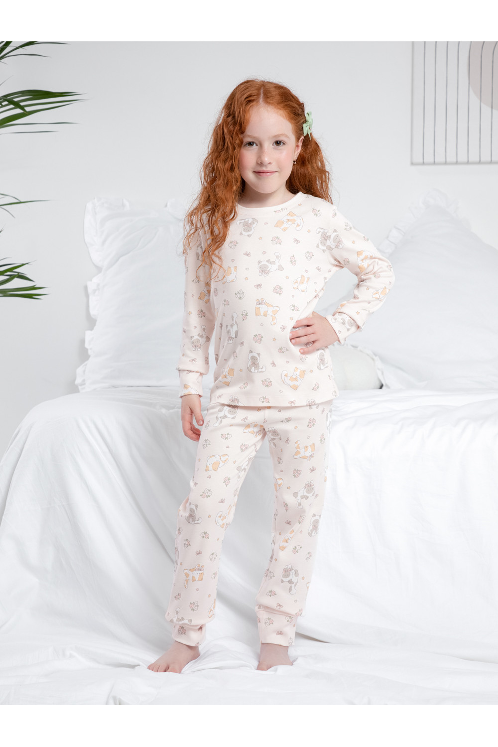 Crockid Пижама К 1552 бело-розовый 1106 Н006 Crockid