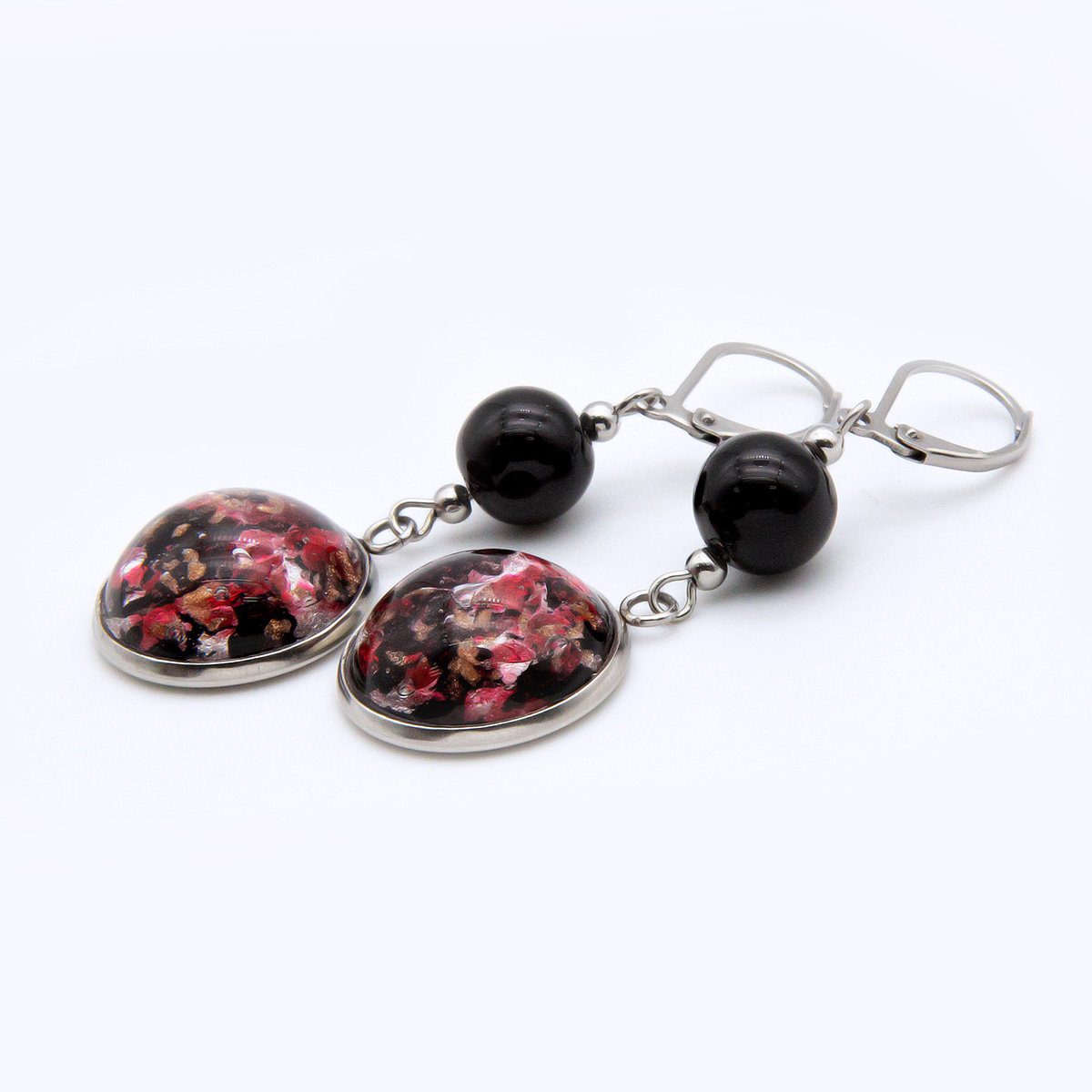 Серьги из муранского стекла RUBY DAWN LS2978