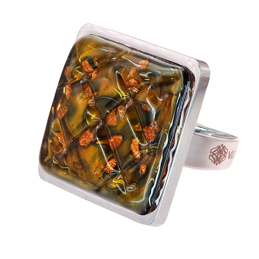 Кольцо из муранского стекла AMAZONKA KO4830