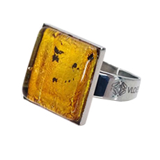 Кольцо из муранского стекла GOLDEN SUNSET KO4815