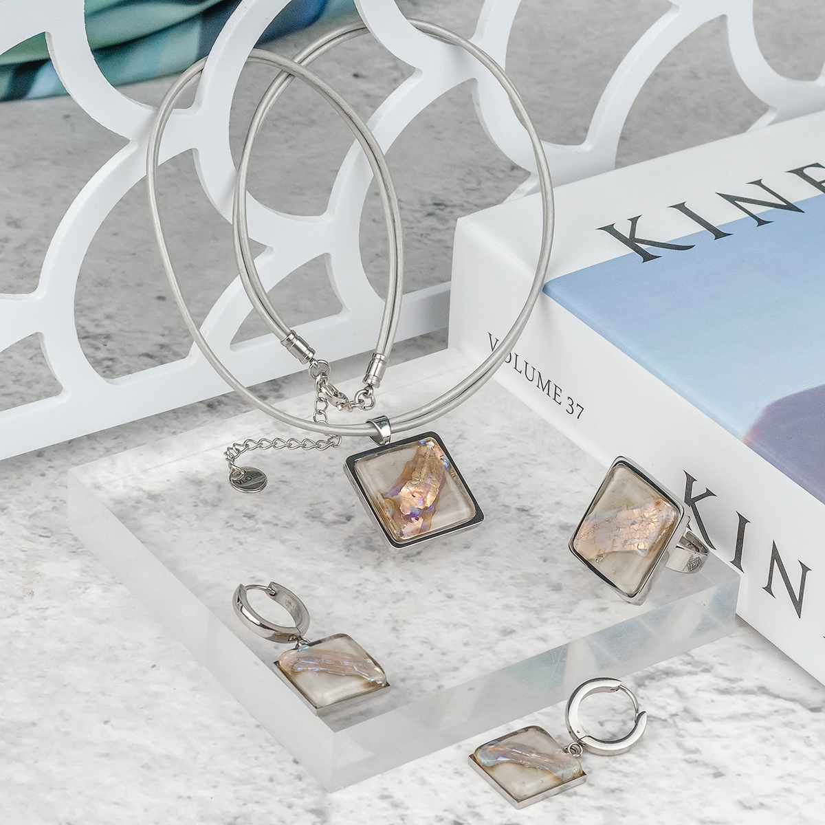 Серьги из муранского стекла PAPILLONS LS3535