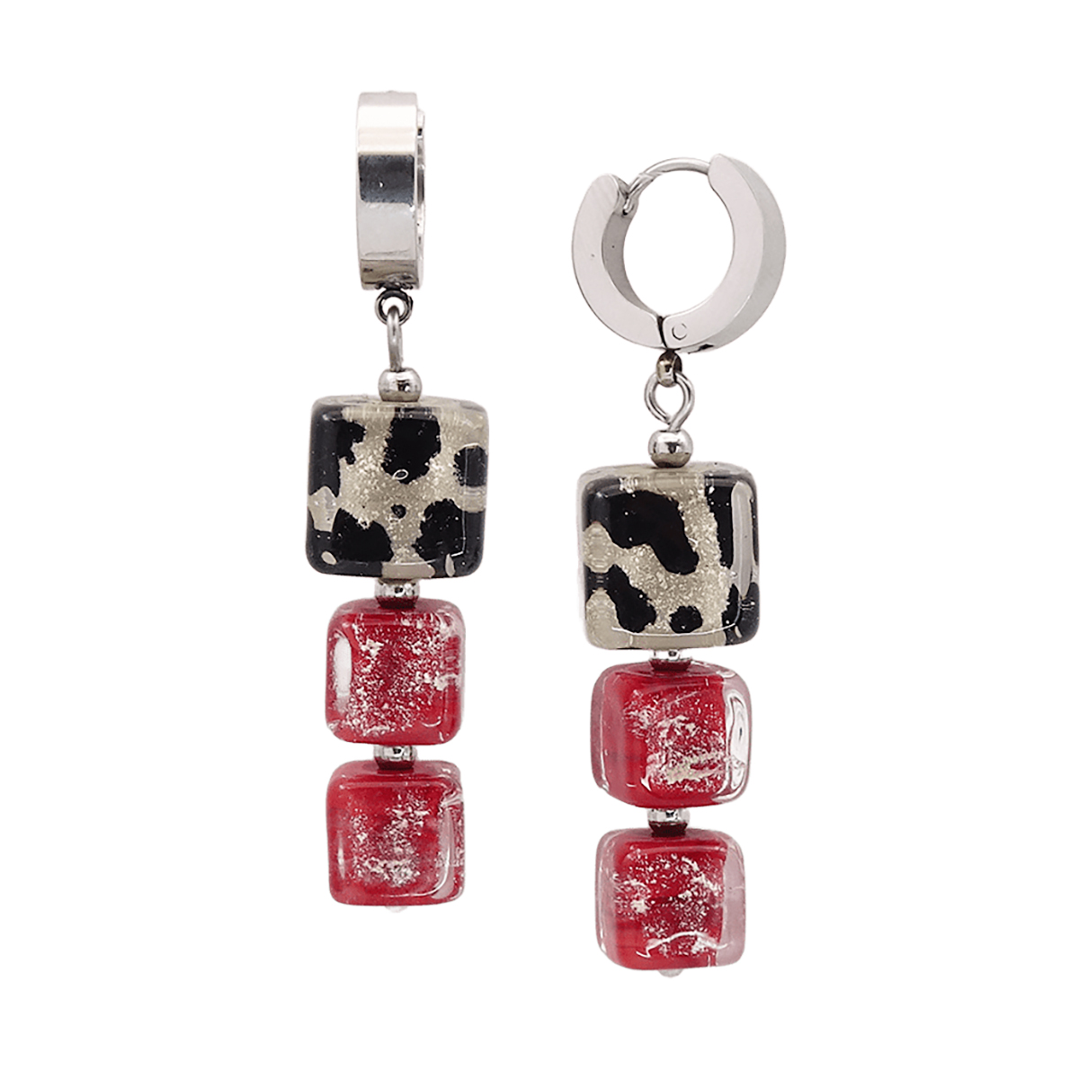 Серьги из муранского стекла SHY COW LS3524