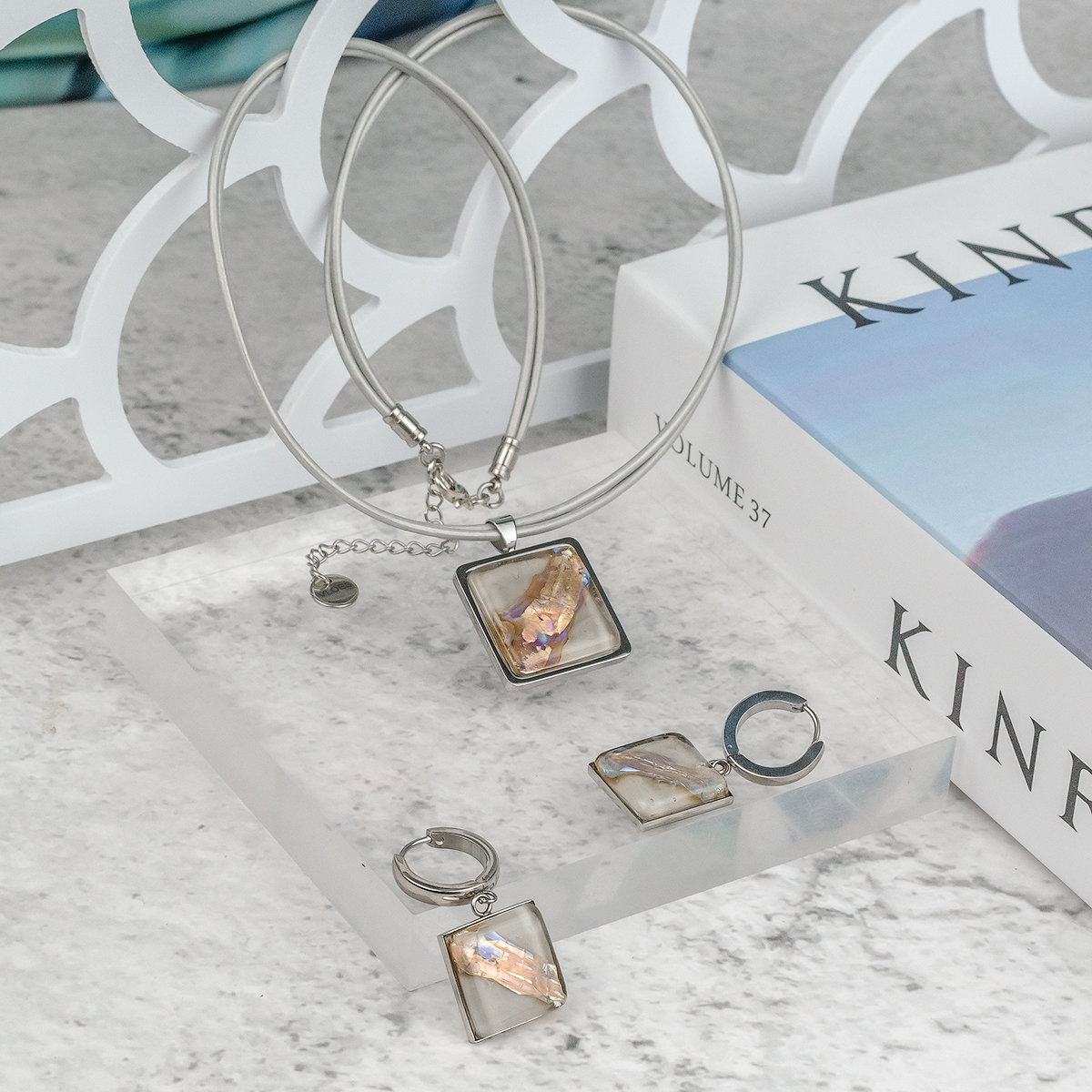 Серьги из муранского стекла PAPILLONS LS3535