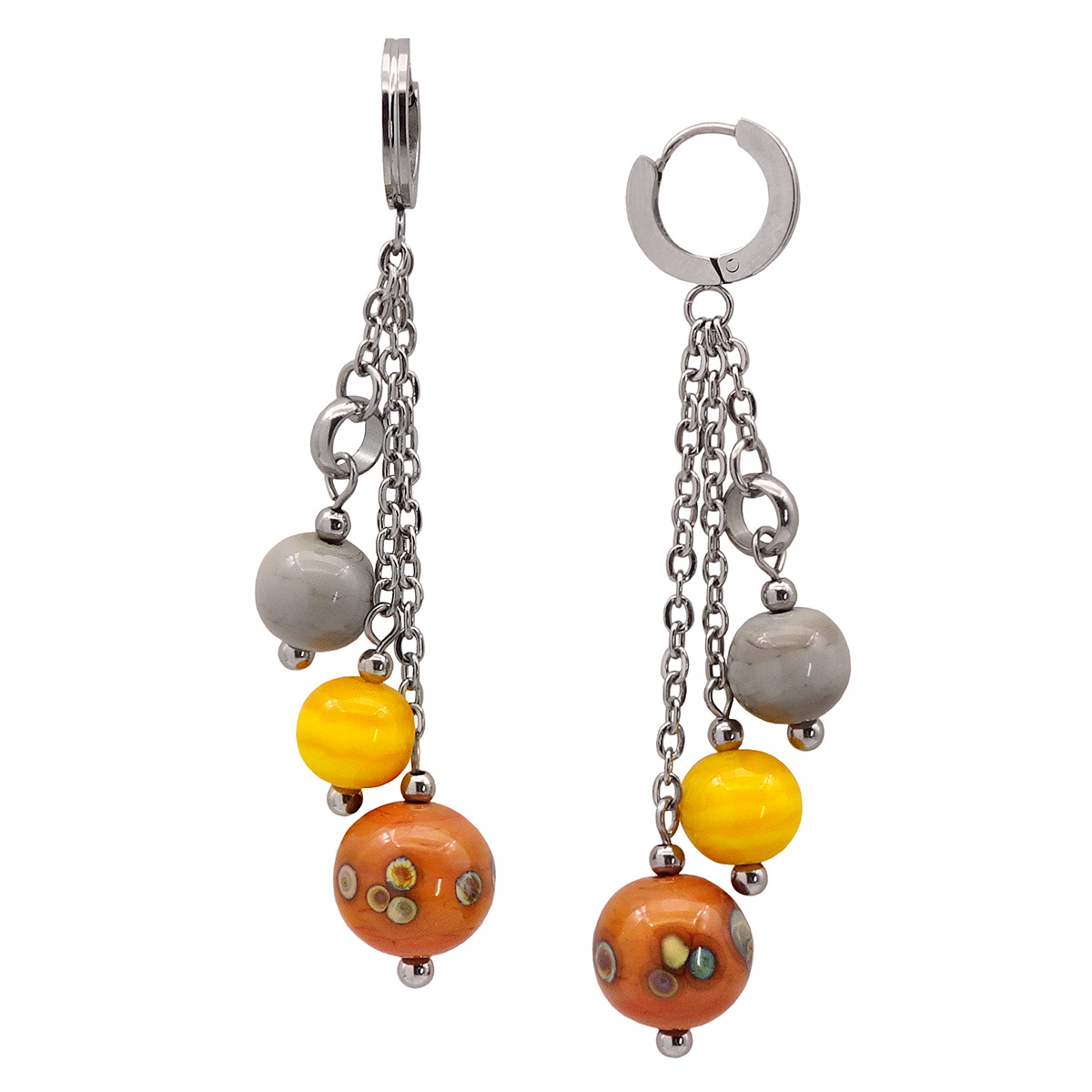 Серьги из муранского стекла SUNSHINE