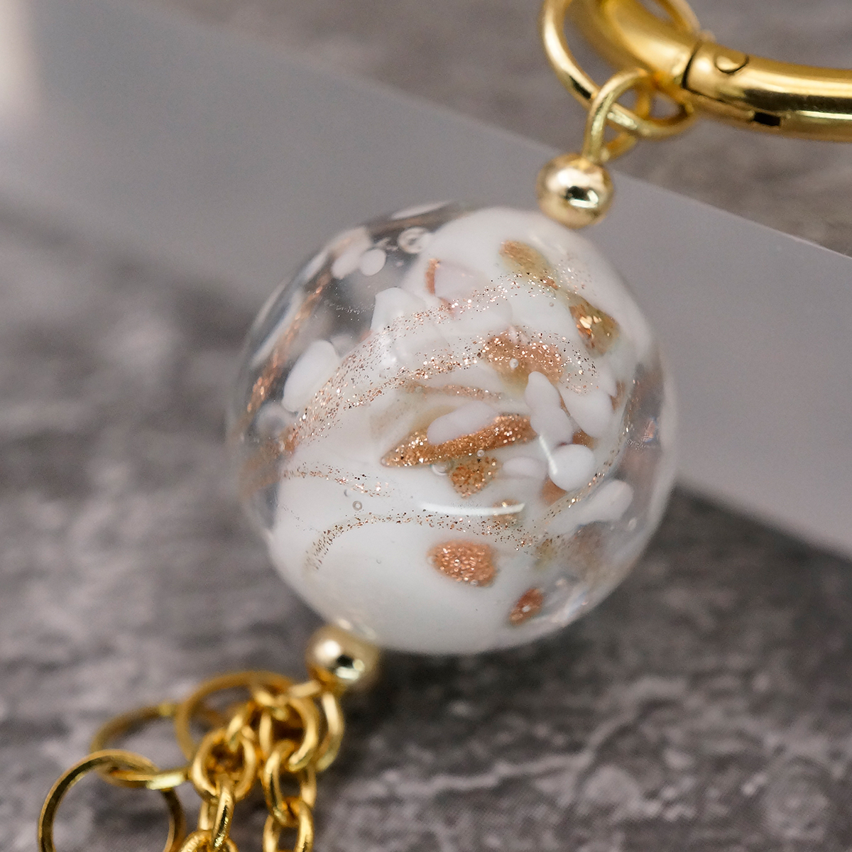 Серьги из муранского стекла SNOW MIRACLE LC3465